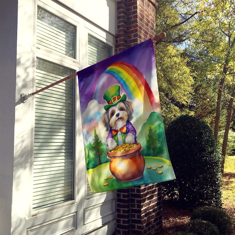 Edge Collections - 28" X 40" - Multicolor - Lhasa Apso St Patrick's Day - 1 Piece