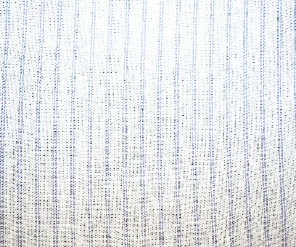 Light Purple-White Spence Bryson Striped Irish Linen Woven Fabric By the Yard