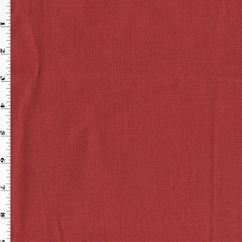 Antique Red Linen Canvas Home Decorating Fabric By the Yard