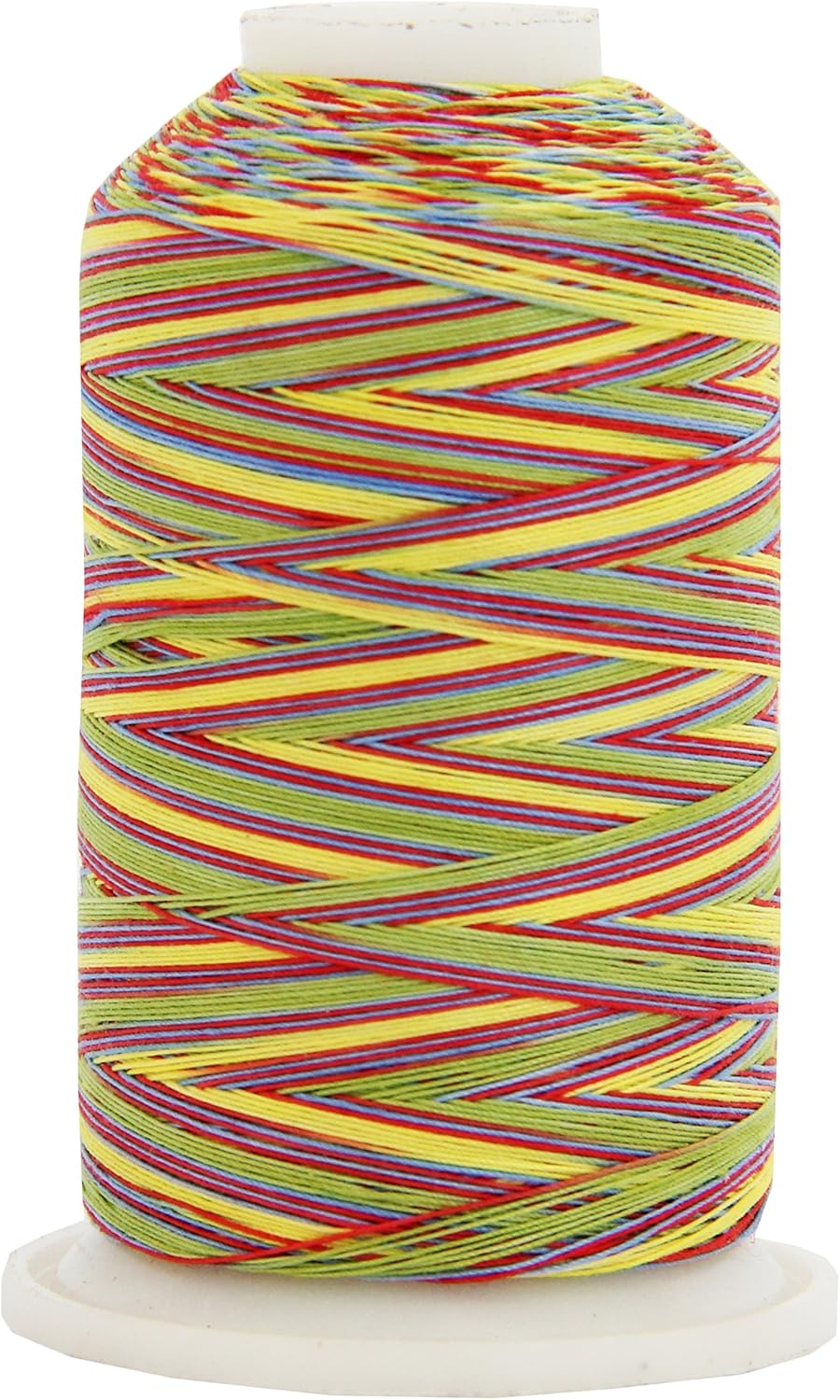 Threadart Multicolor 100% Cotton Thread | Variegated Colors for Quilting, Sewing, and Embroidery | 40/3wt - 600M (660 Yards) Cones | Long Staple Low Lint | 22 Colors