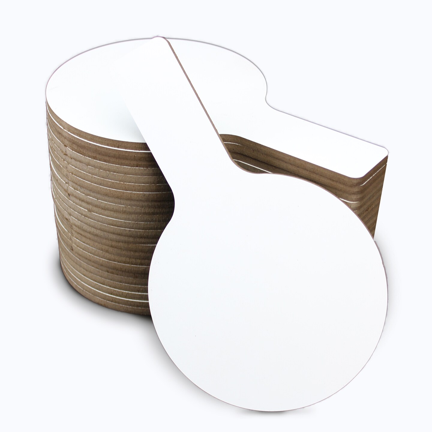 Flipside Products Mini Dry Erase Answer Paddles, Auction, Handheld Whiteboard, Handle Response Board, Classroom Dry Erase, Pack of 24