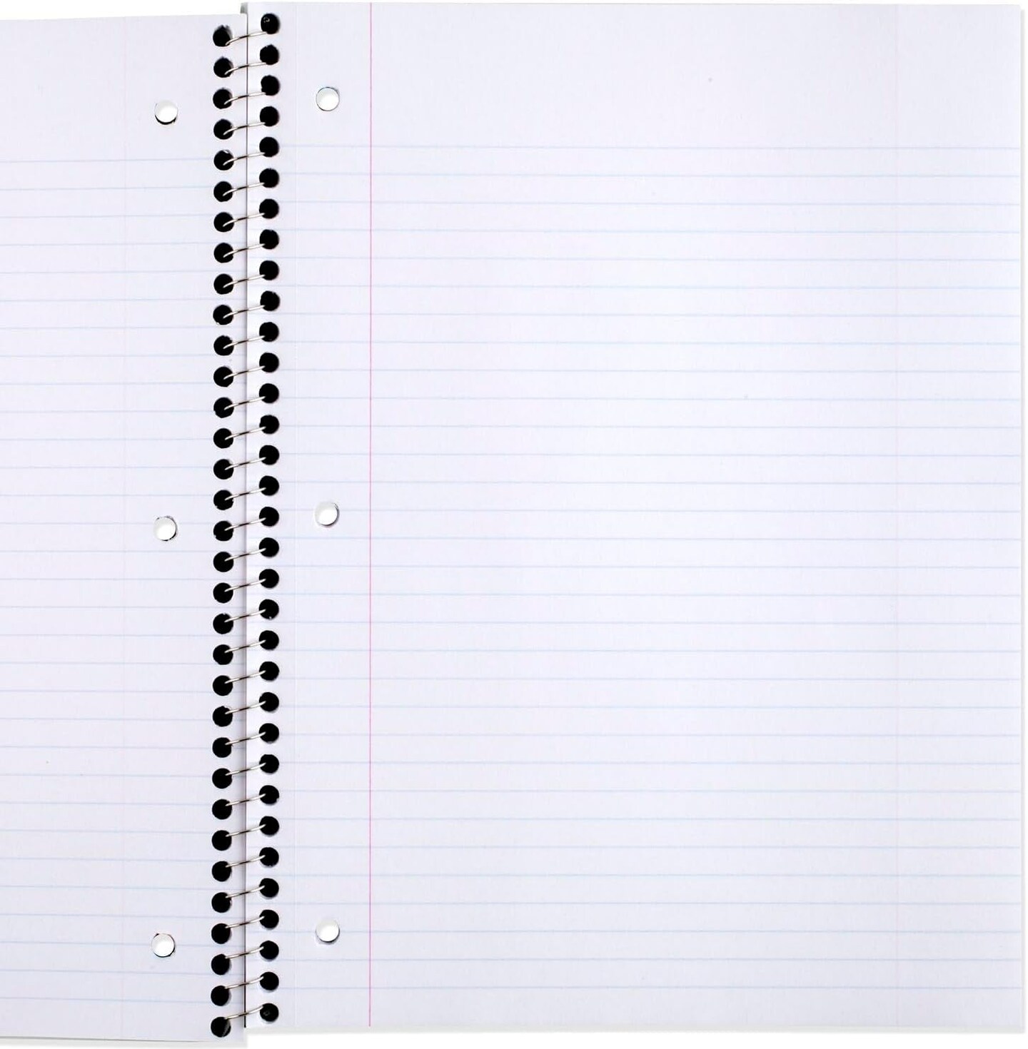 Spiral Notebooks, 6 Pack, 1-Subject, College Ruled Paper, 8&#x22; X 10-1/2&#x22;, 70 Sheets, Assorted Pastel Colors (830049)
