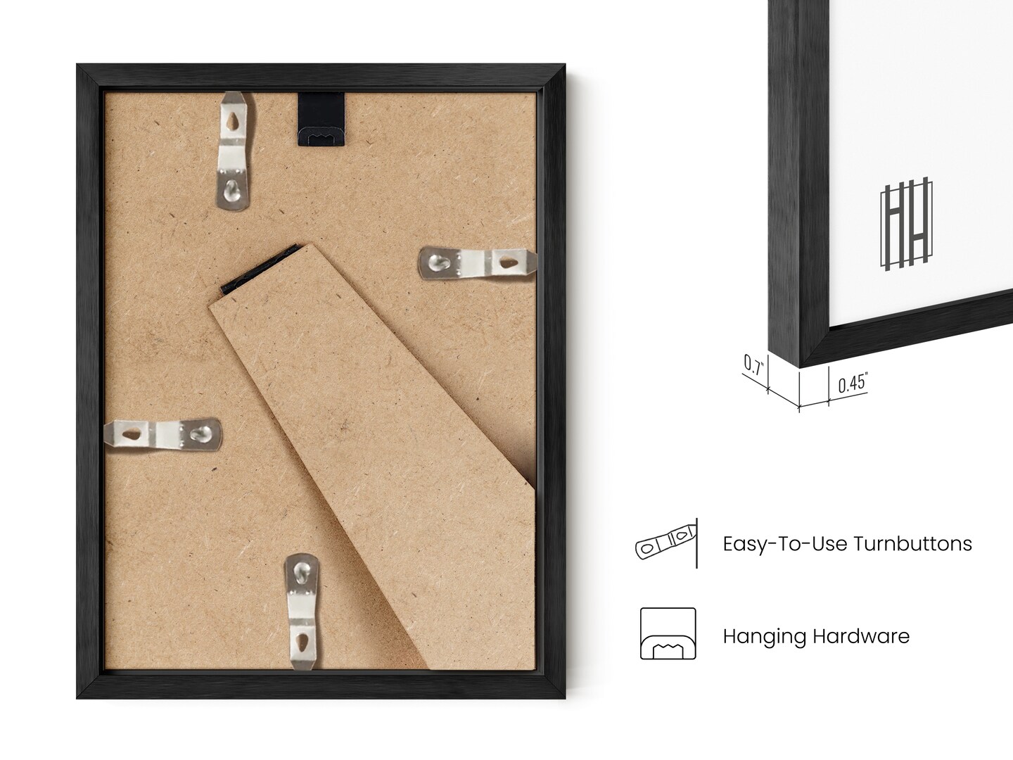 Haus and Hues Aluminum Metal Picture Frames