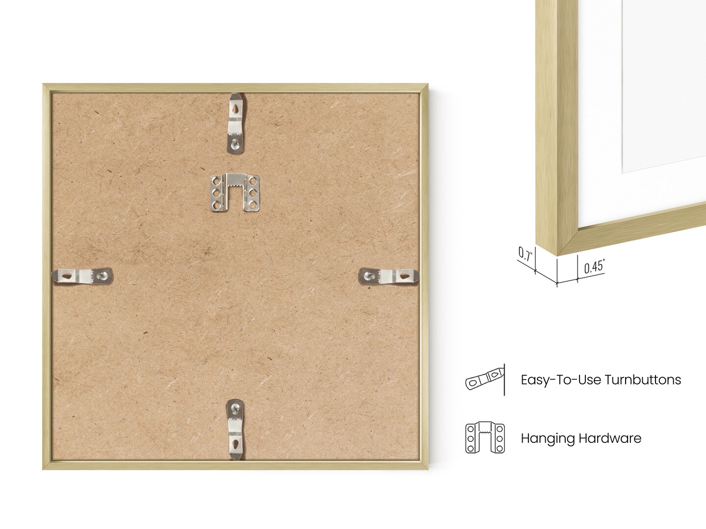 Haus and Hues Aluminum Metal Picture Frames