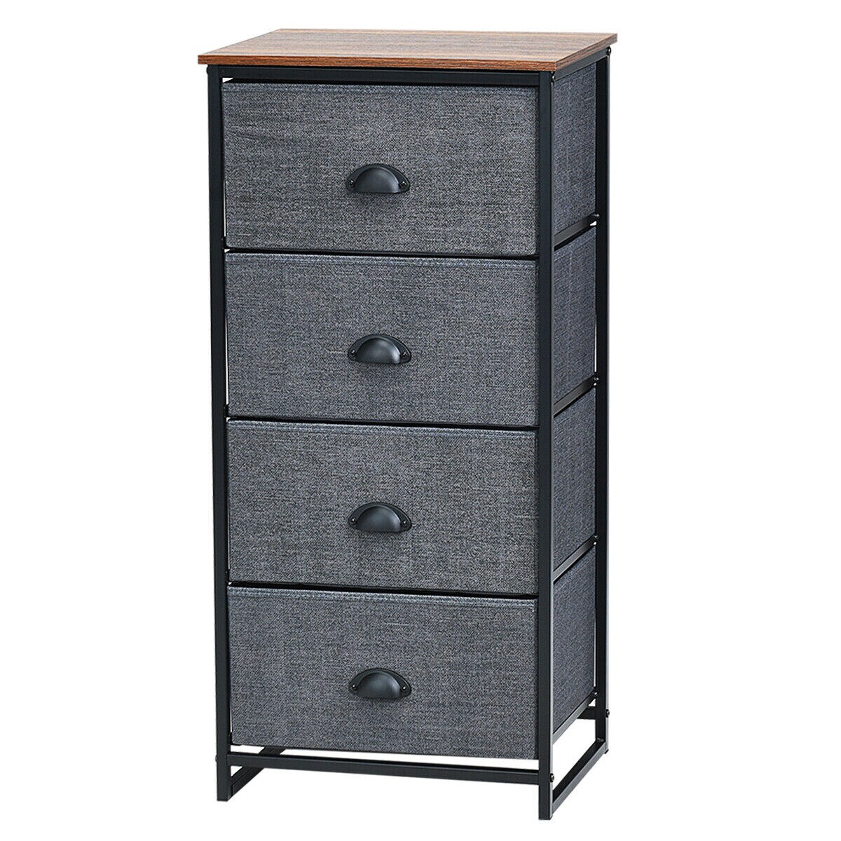 4 Drawers Dresser Chest Storage Tower Side Table Display Home Furniture