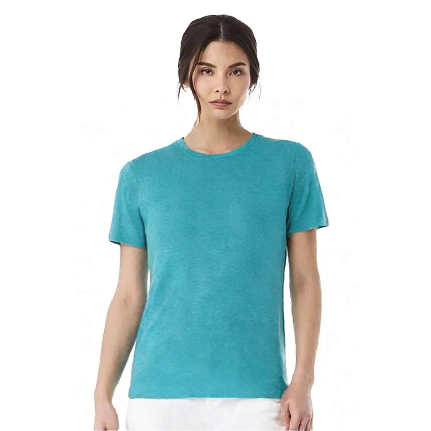 BELLA + CANVAS Triblend Crewneck Short Sleeve T-Shirt for Summer Wear & Custom Print Everyday Tee