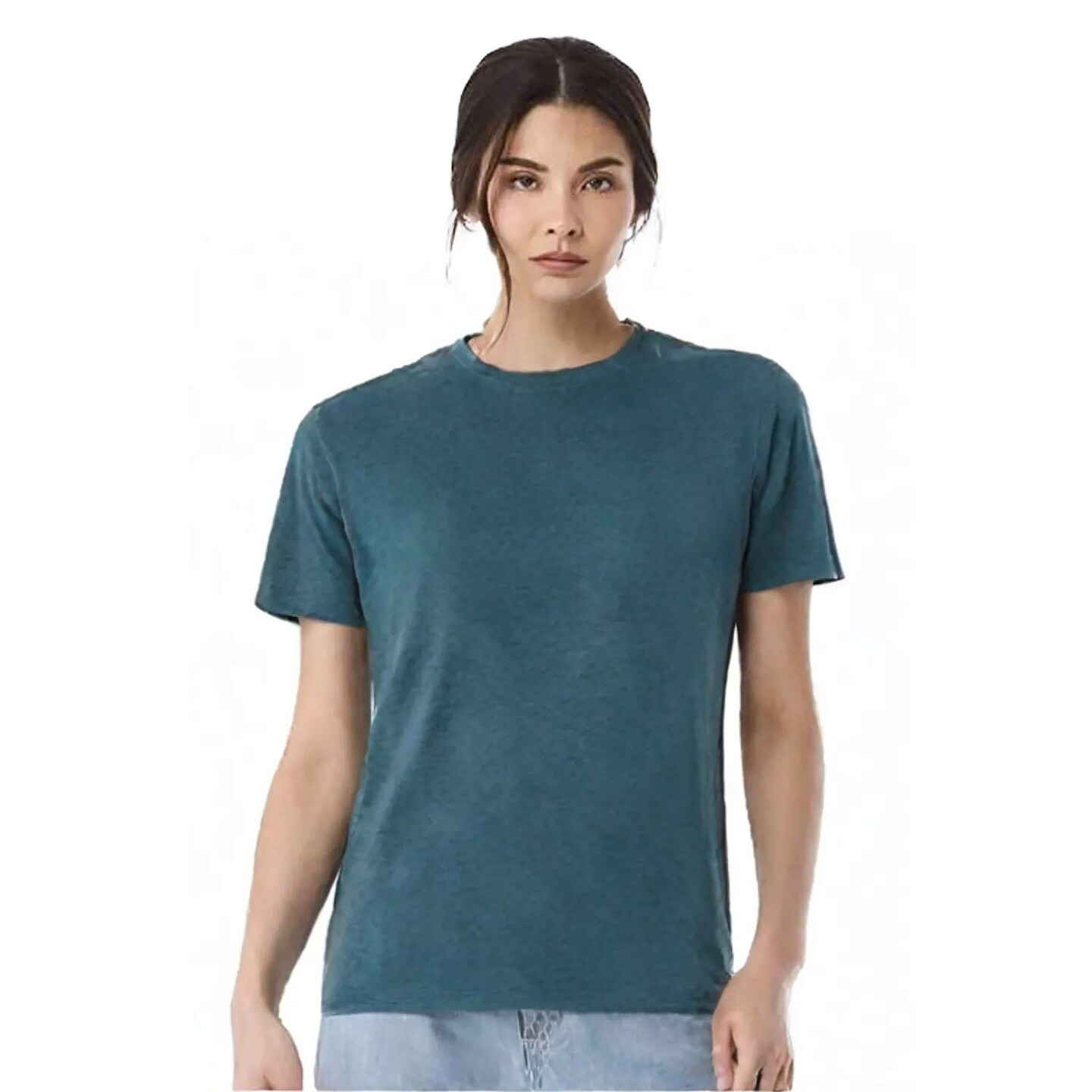 BELLA + CANVAS Triblend Short Sleeve Crewneck T-Shirt for Everyday Comfort & Custom Print Casual Tee