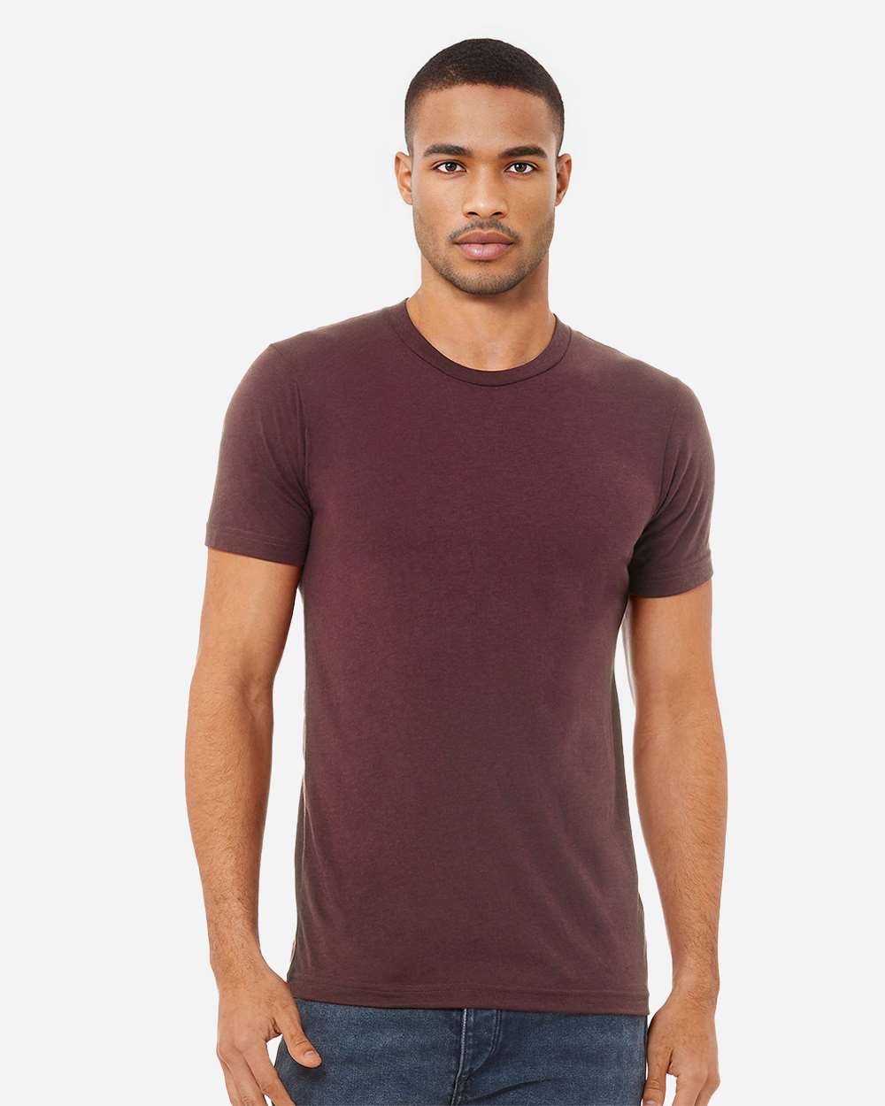 BELLA + CANVAS Triblend Crewneck Short Sleeve T-Shirt for Summer Wear & Custom Print Everyday Tee