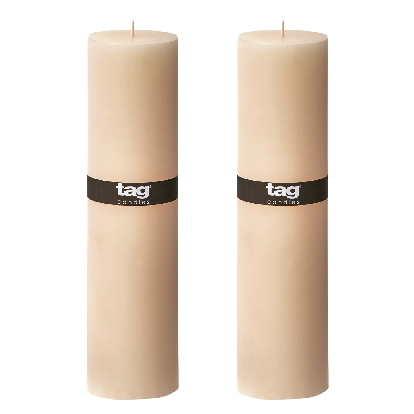 Chapel 3X12 Ivory Pillar Paraffin Wax Candle Unscented Drip-Free Long Burning 175 Hours For Home Decor Wedding Parties