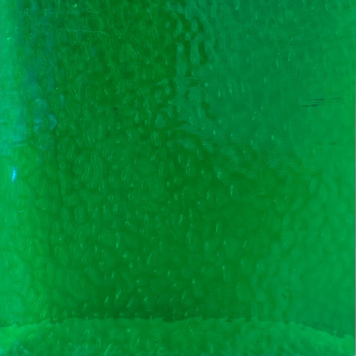 Wissmach IRISH GREEN English Muffle Stained Glass Sheet – Vintage Ripple Textured Art Glass for Mosaics, Panels, Lamps & DIY Crafts | Hand-selected by The Little Flowers