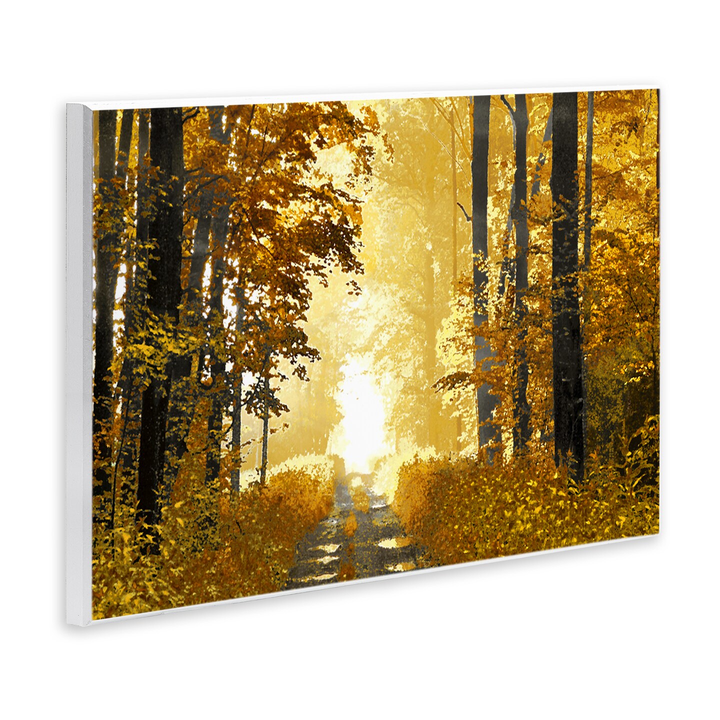 Autumn Path Landscape Wall Plaque Art