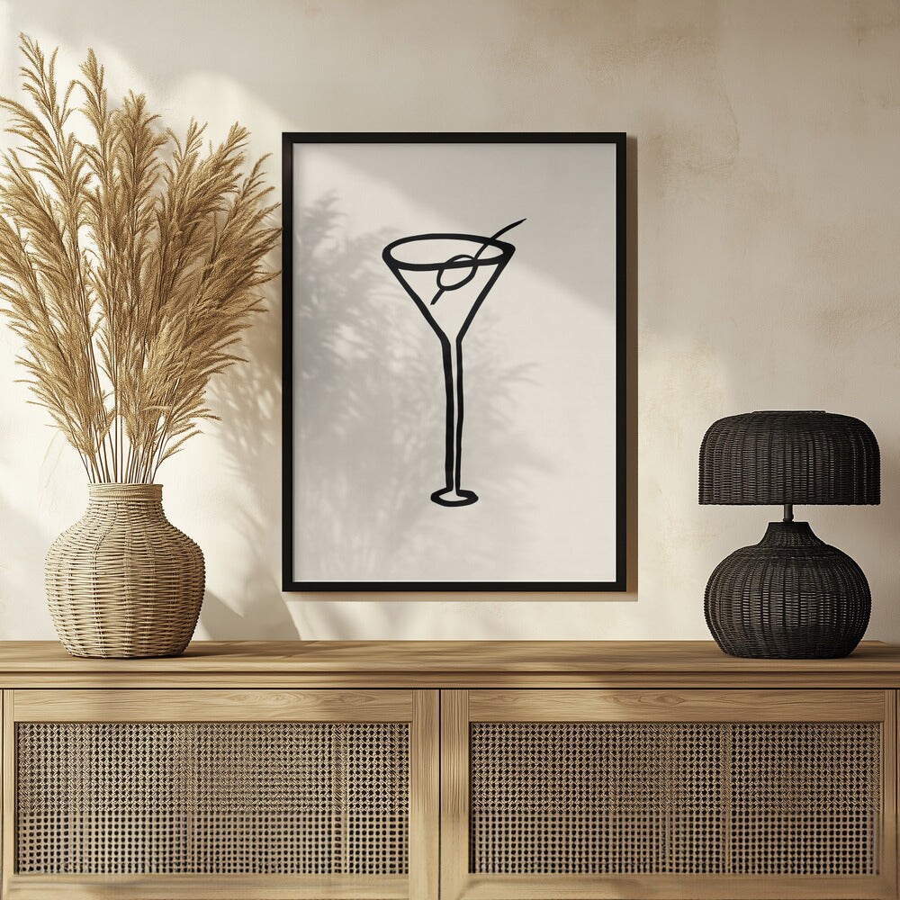Shaken, Not Stirred - Pictufy Studio 24x36 Black Framed Art | Home or Office Art