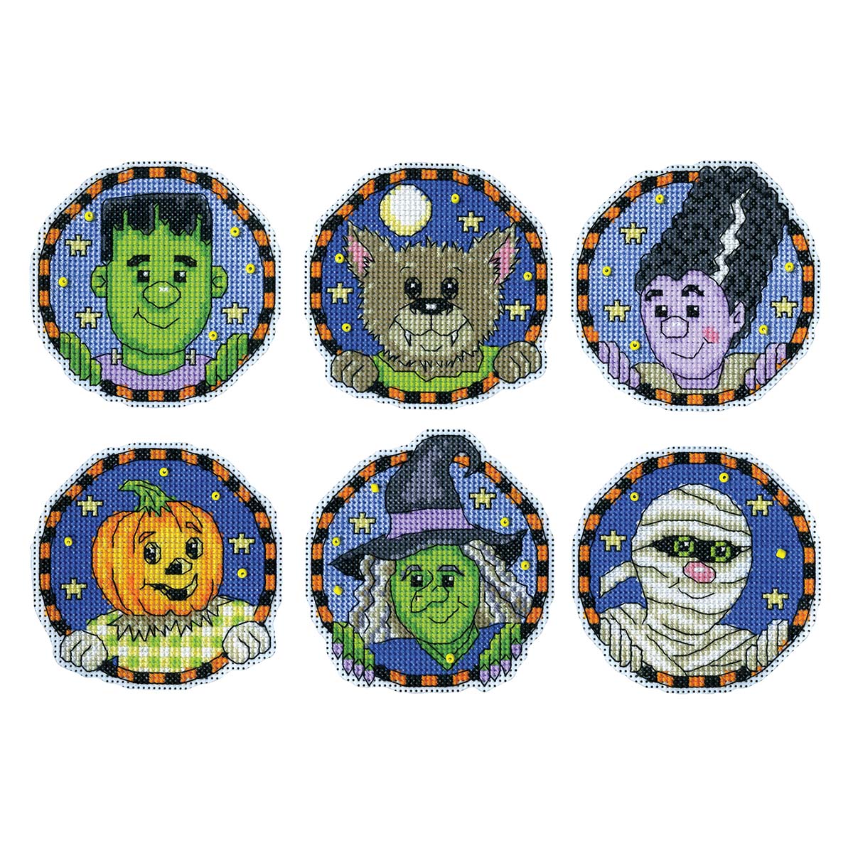 Design Works  Monster Mash Ornaments Counted Cross-Stitch Kit