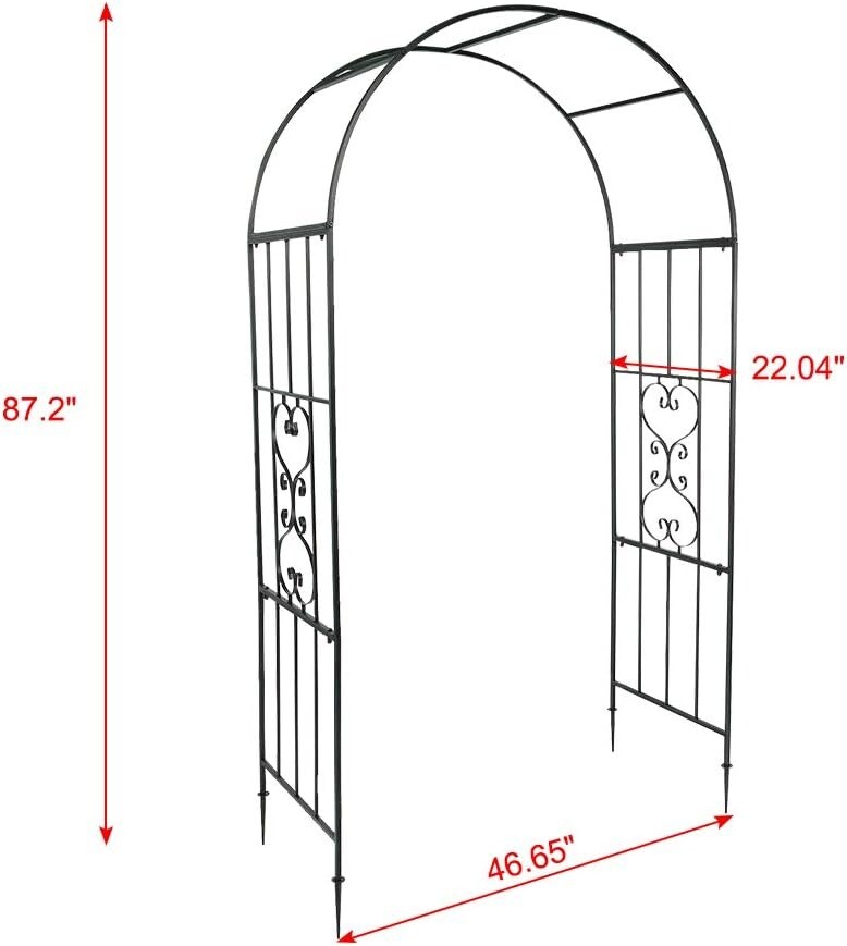 Arc Roof Wrought Iron Arch Plant Climbing Frame