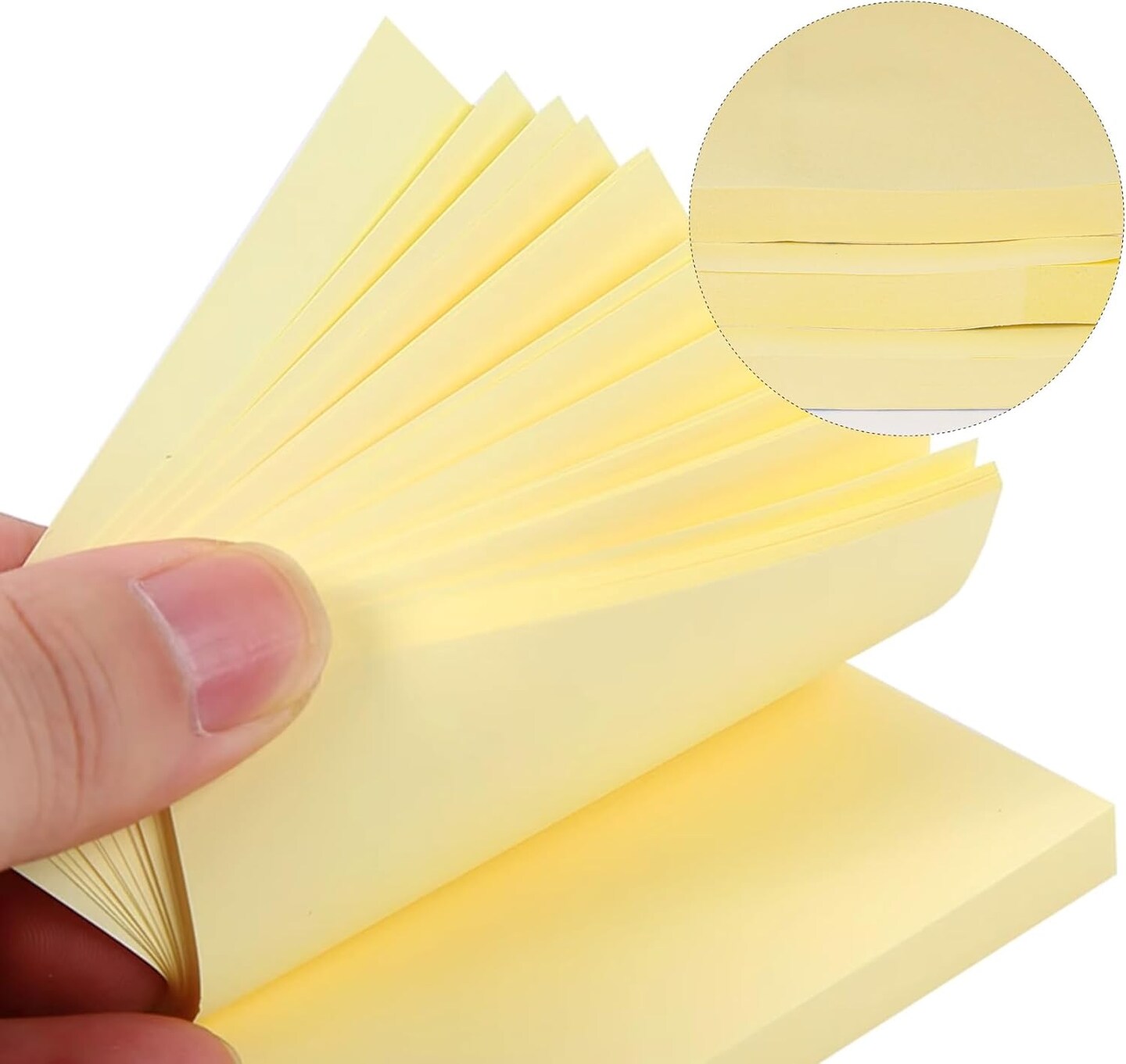 12 Pads Large Sticky Notes Yellow,3 x 5&#x27;&#x27; Self-Stick Notes Pads Recyclable,100 Sheets/Pad Super Sticking Power 76x127mm,1200 Sheets Clean Removal Sticky Notes Easy to Post for Note Taking,to Do Lists