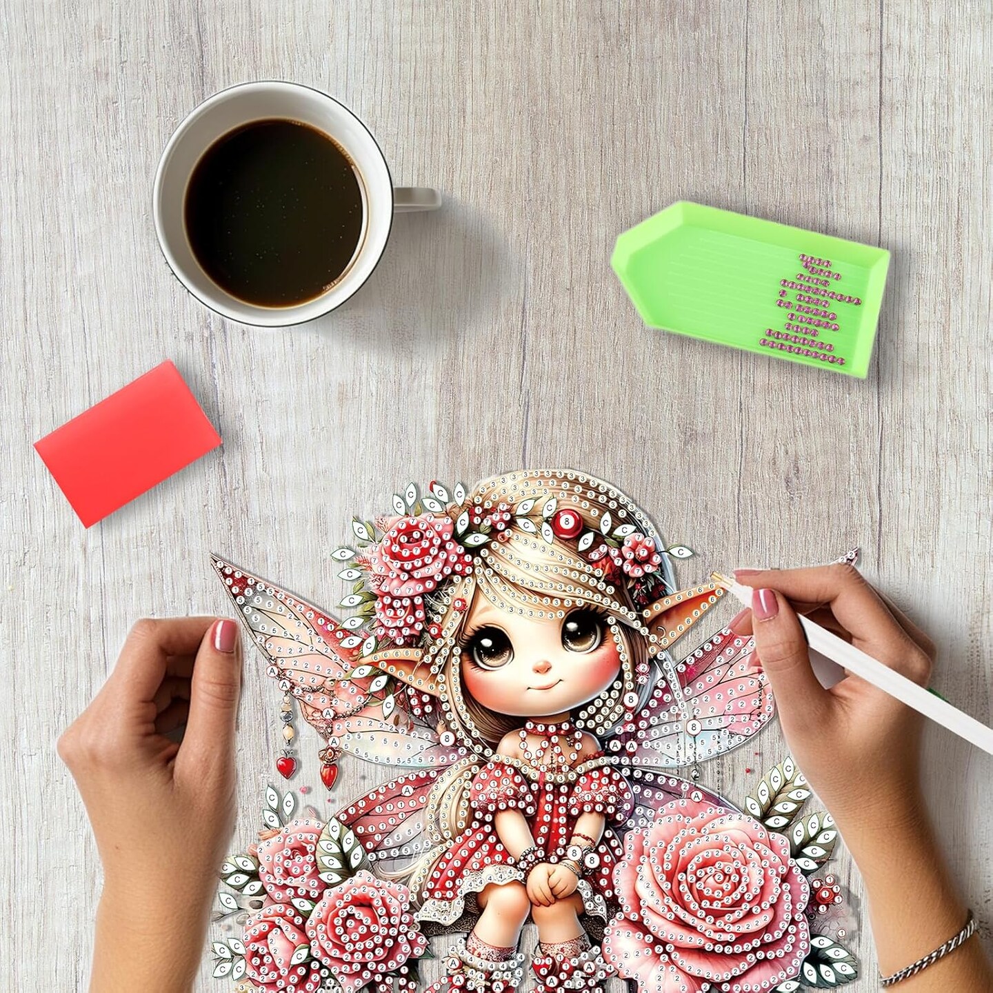 Angel Hanging Diamond Art Painting Kits for Adults Beginners, 5D Special Shape Diamond Art Kits