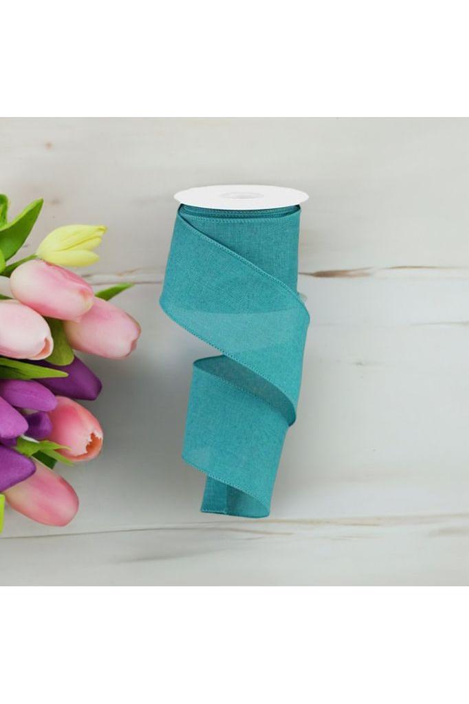 2.5&#x22; Royal Burlap Ribbon: Light Teal (10 Yards)