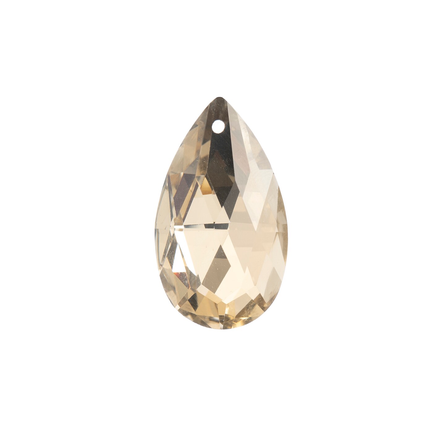 Crystal Lane DIY 22x38mm Teardrop Faceted Crystal Glass Pendants, 1pc