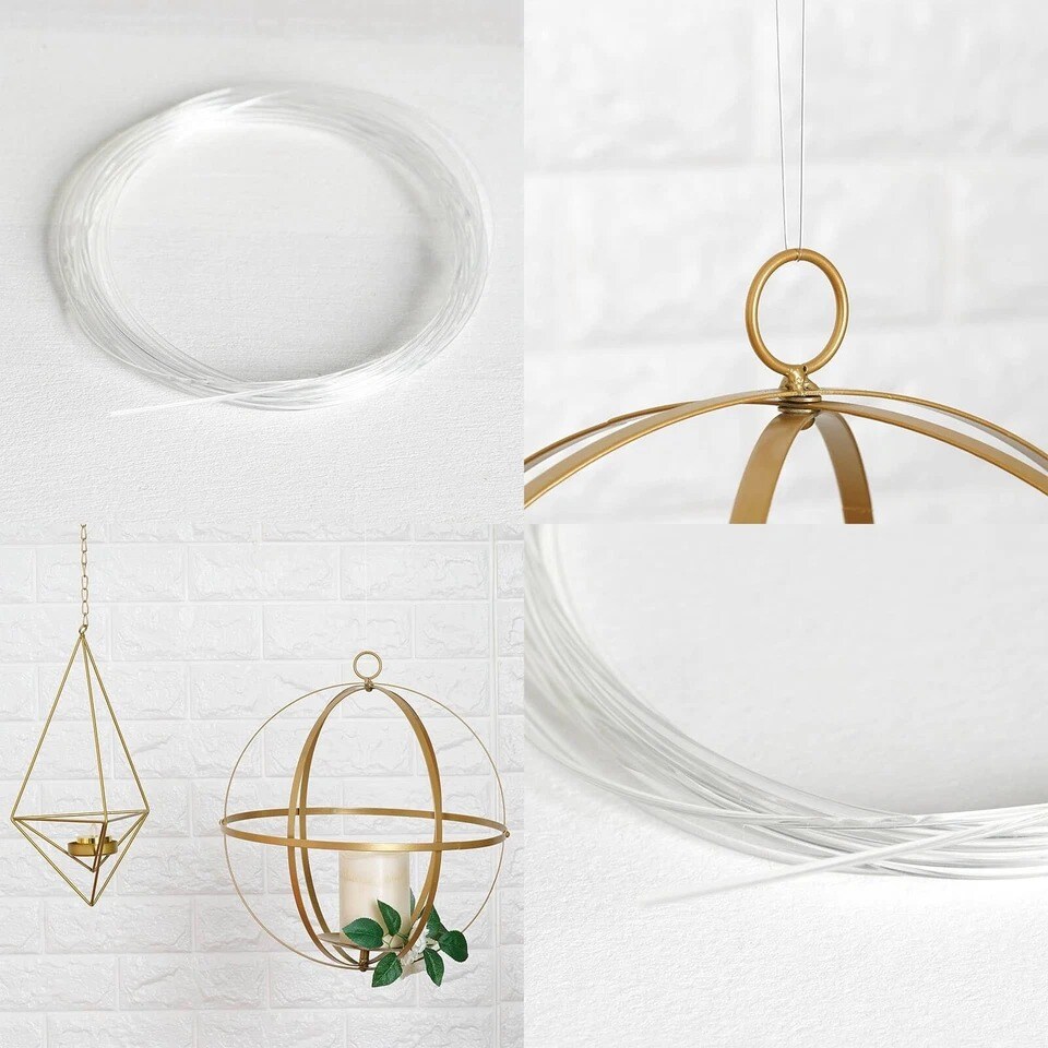 9 ft Clear Plastic Hanging Craft Wire – DIY Party & Event Decorations