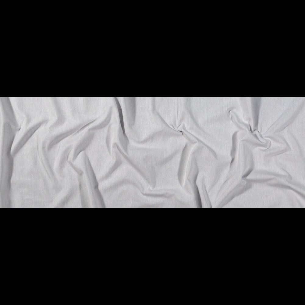 1 Yard Calendered Organic Cotton Oxford Gray Chesterton Collection