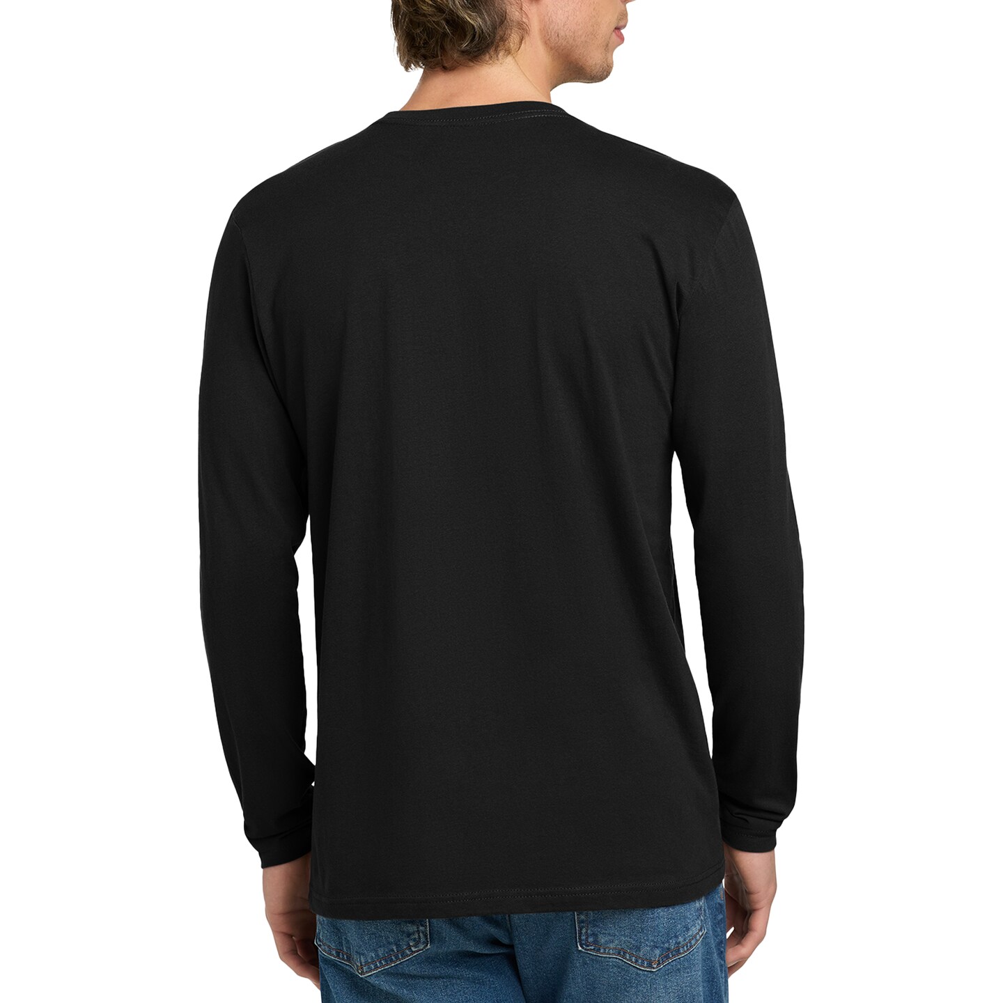 Next Level Cotton Long Sleeve T-Shirt, Men’s Classic Crewneck Style for a Comfortable Tee