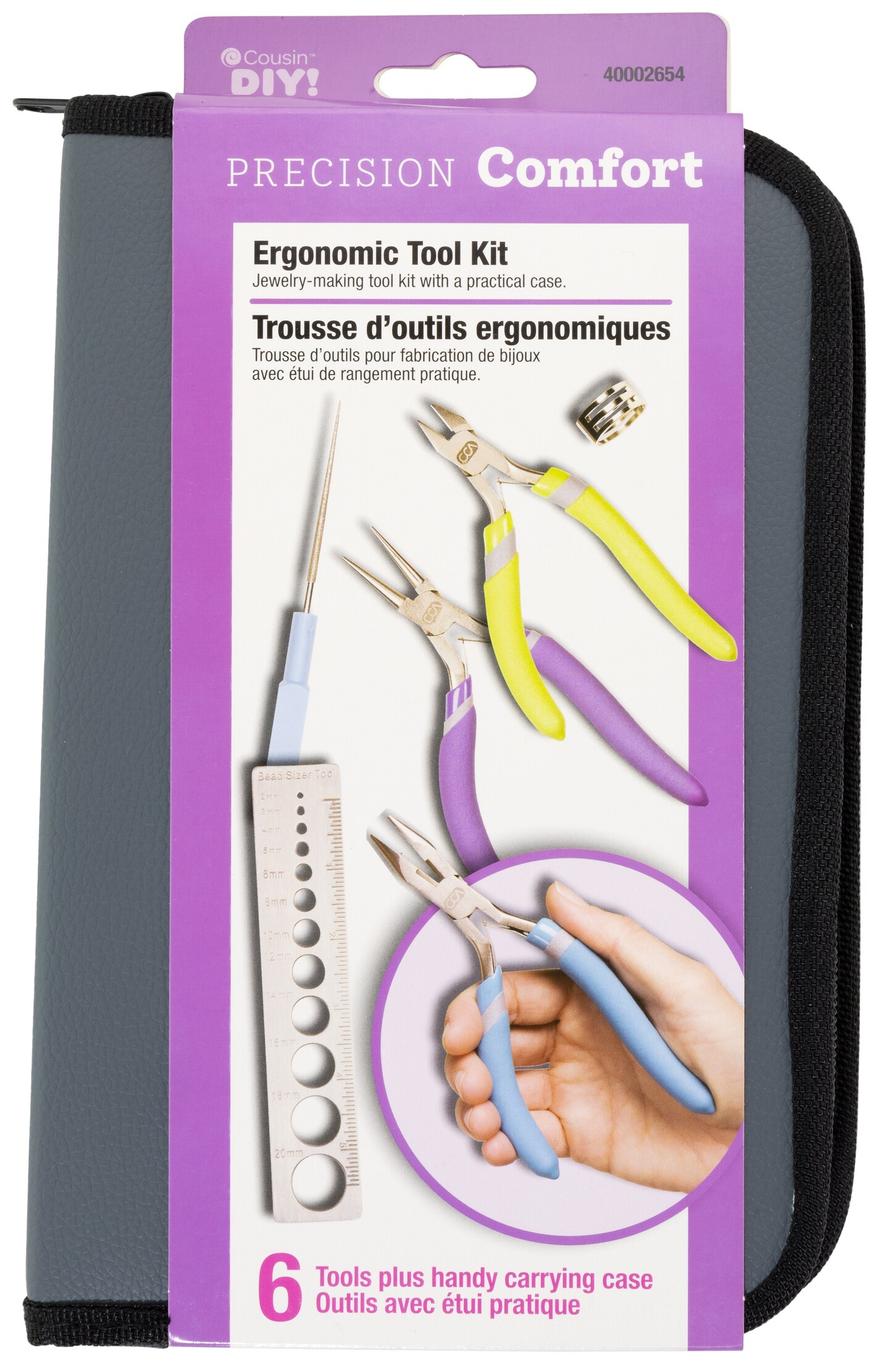 CousinDIY Precision Comfort Jewelry Making Tool Kit-6pcs