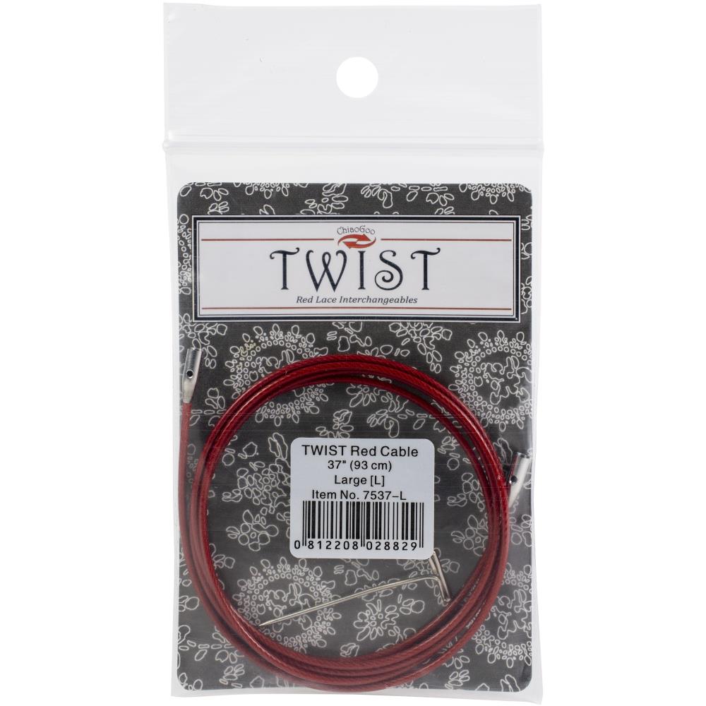 ChiaoGoo TWIST Red Lace Interchangeable Cables fits LARGE Tips US 9 - 15