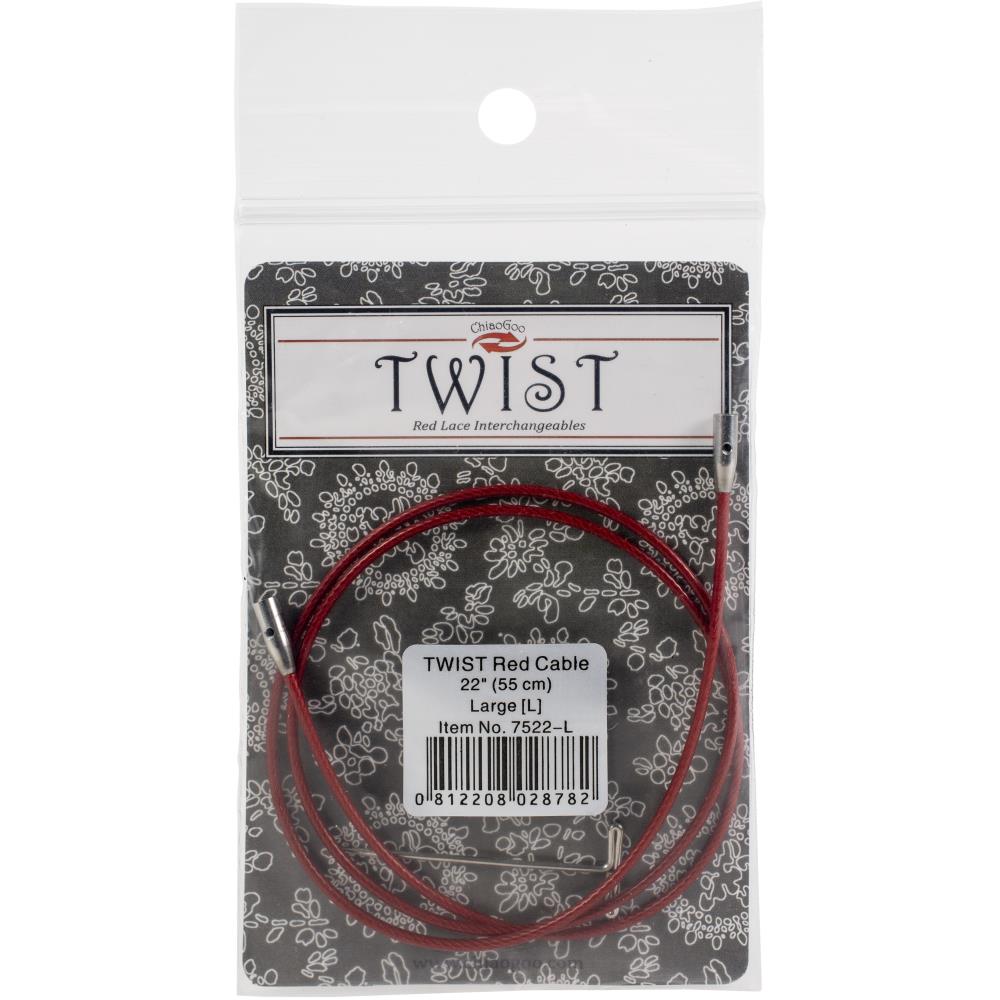 ChiaoGoo TWIST Red Lace Interchangeable Cables fits LARGE Tips US 9 - 15