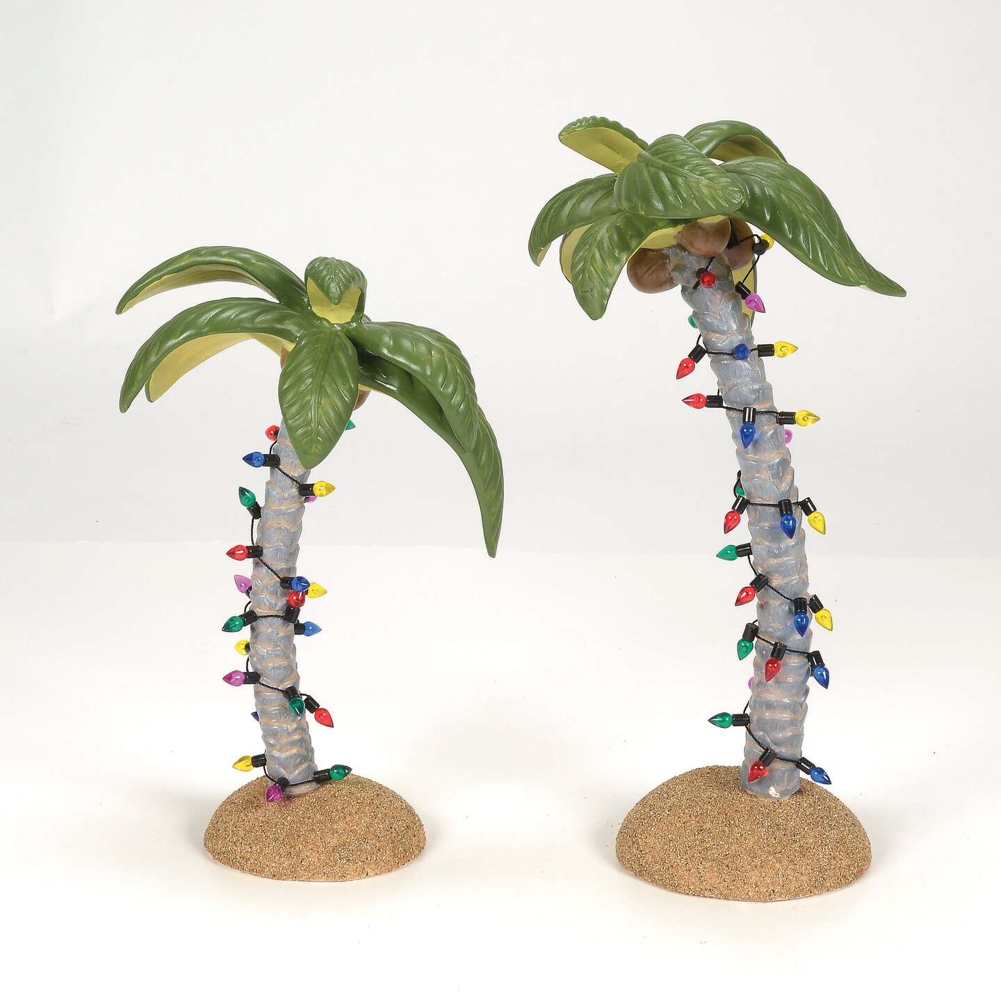 Department 56 Cross Product Village Christmas Palms Village Figurine Set, 2 pieces 9in H