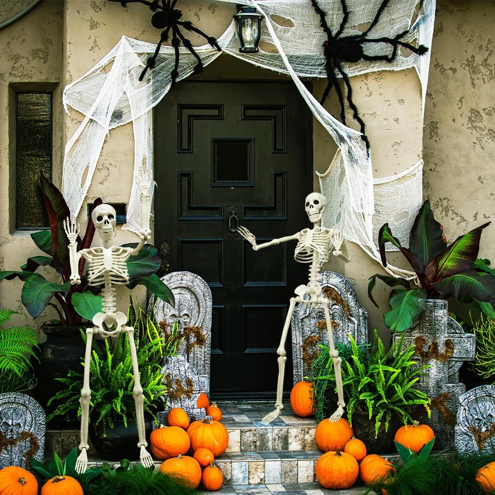 2PCS Halloween Posable Skeletons
