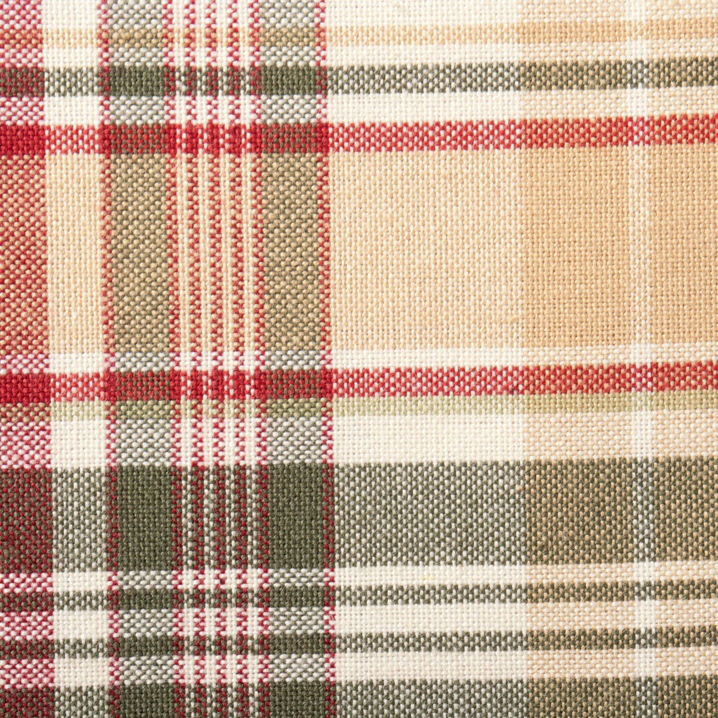 "Give Thanks" Plaid Fall Table Runner, 14x72 Inch 100% Cotton Thanksgiving Tabletop Decor, Classic Autumn Harvest Checked Linen for Dining, Foyer & Entryway Tables