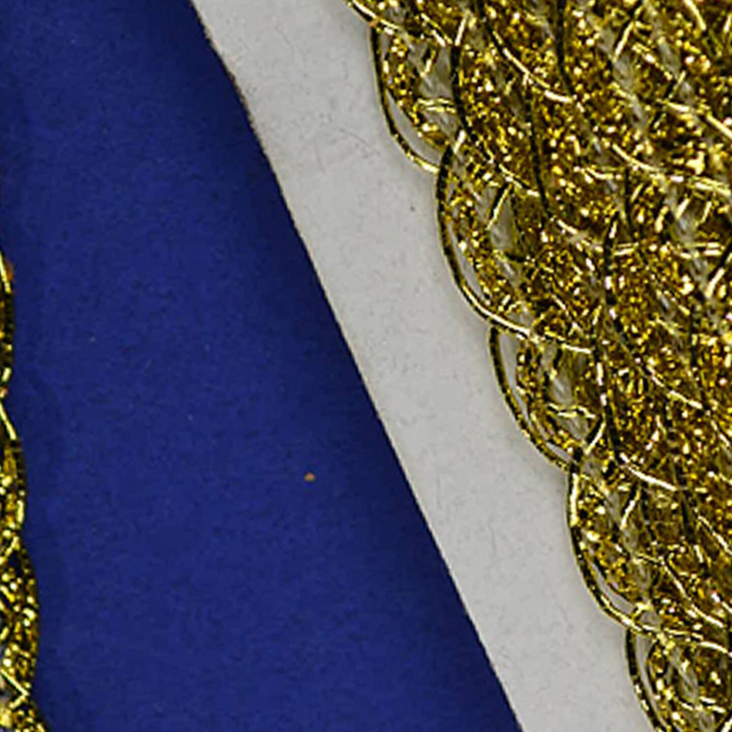 3/8&#x22; x 15 Yards Gold Trim 5 Packs Metallic Chain Braid Trim
