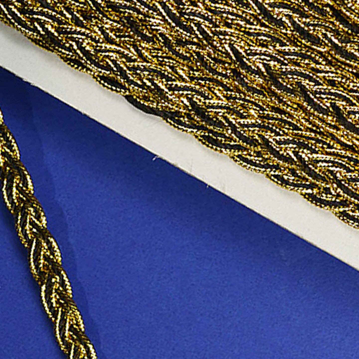 3/8&#x22; x 15 Yards Black with Gold Trims 5 Packs Metallic Braid Trims