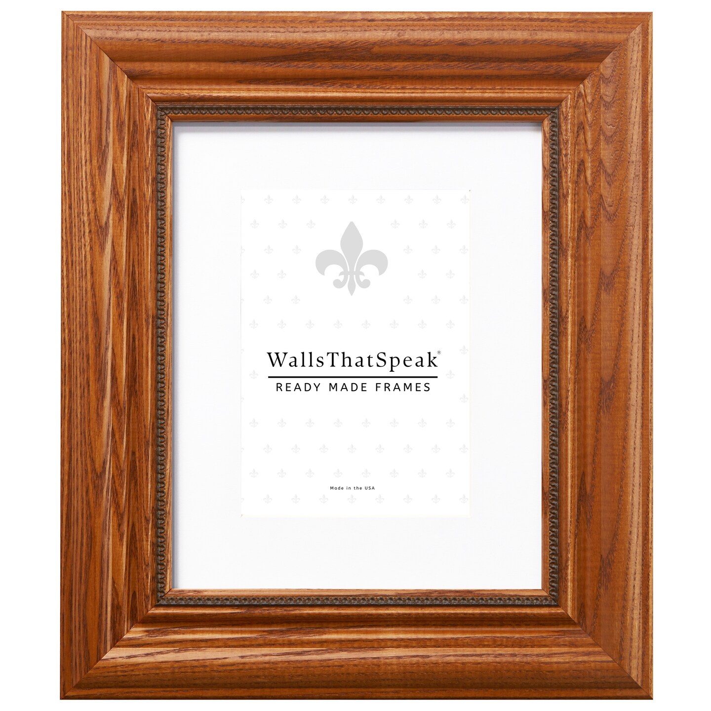 8x12 Matted Picture Frame, Colonial Ornate 2.25 Inch Wood  Moulding, Wall Display Frame for Art, Posters, or Photos by wallsthatspeak