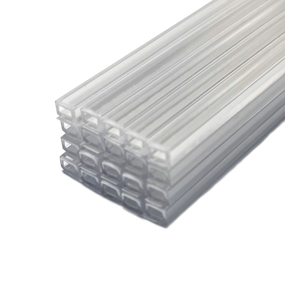 Framer Supply Archival Glass & Art Spacer â€“ Clear 1/8", 100 Ft Solid Bundle (20 x 5' Sticks), pH Neutral Peel-and-Stick Frame Spacer for Archival Framing & Artwork Protection