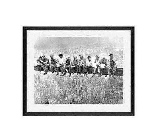 Framed 18x24 New York City Art Print - Iconic View from a Skyscraper