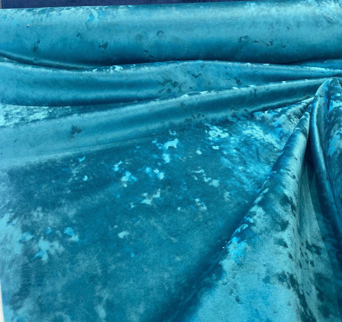 1 Yard Prussian Green 100% Polyester Velvet Upholstery Fabric Soft Short Pile Smooth Finish 56 Inch Width