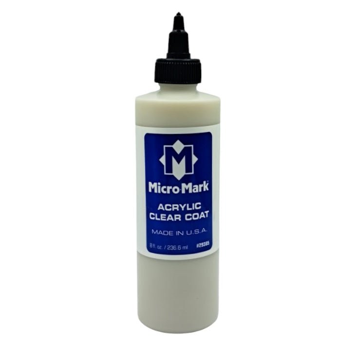 Micro-Mark Clear Coat Acrylic Paint, 8oz