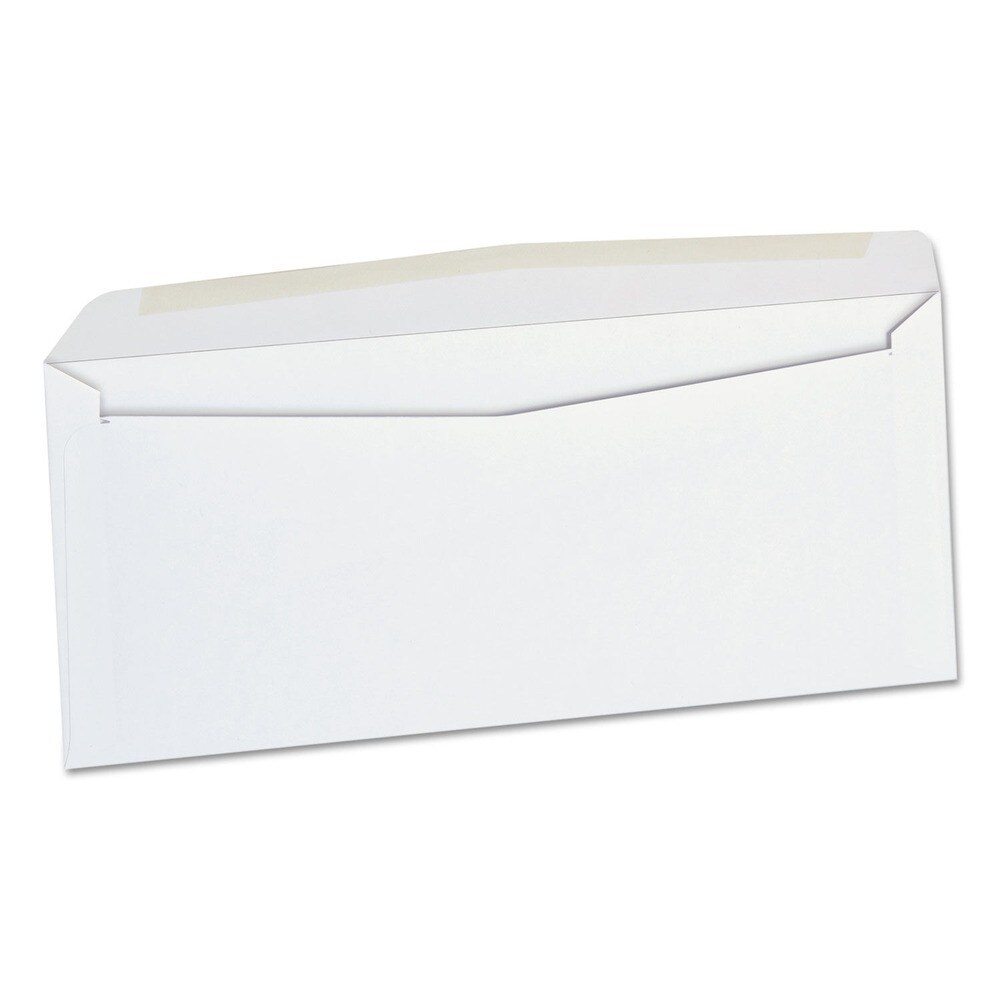Universal 4.13 in. x 9.5 in. #10 Commercial Flap Gummed Business Envelope - White (500/Box)