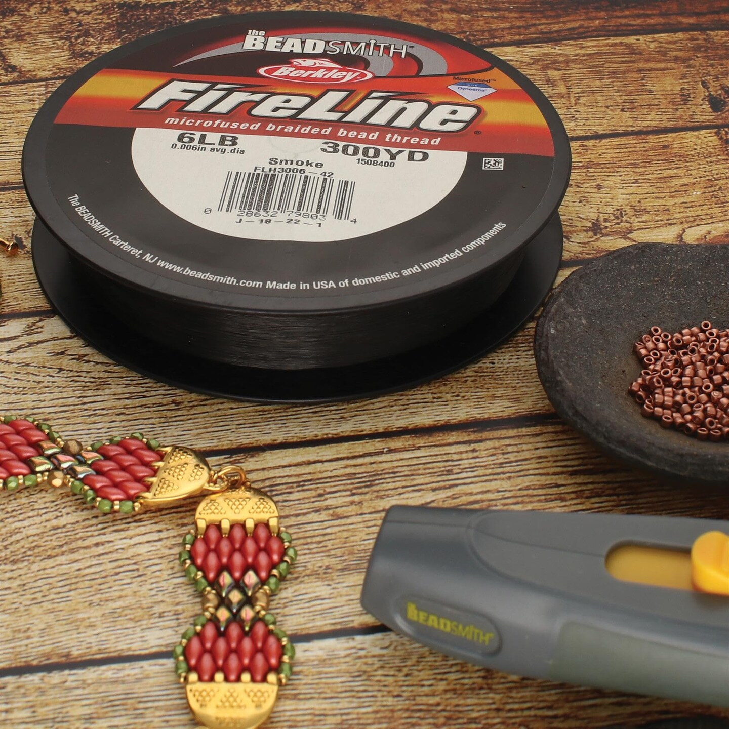 The Beadsmith Fireline by Berkley – Micro-Fused Braided Thread