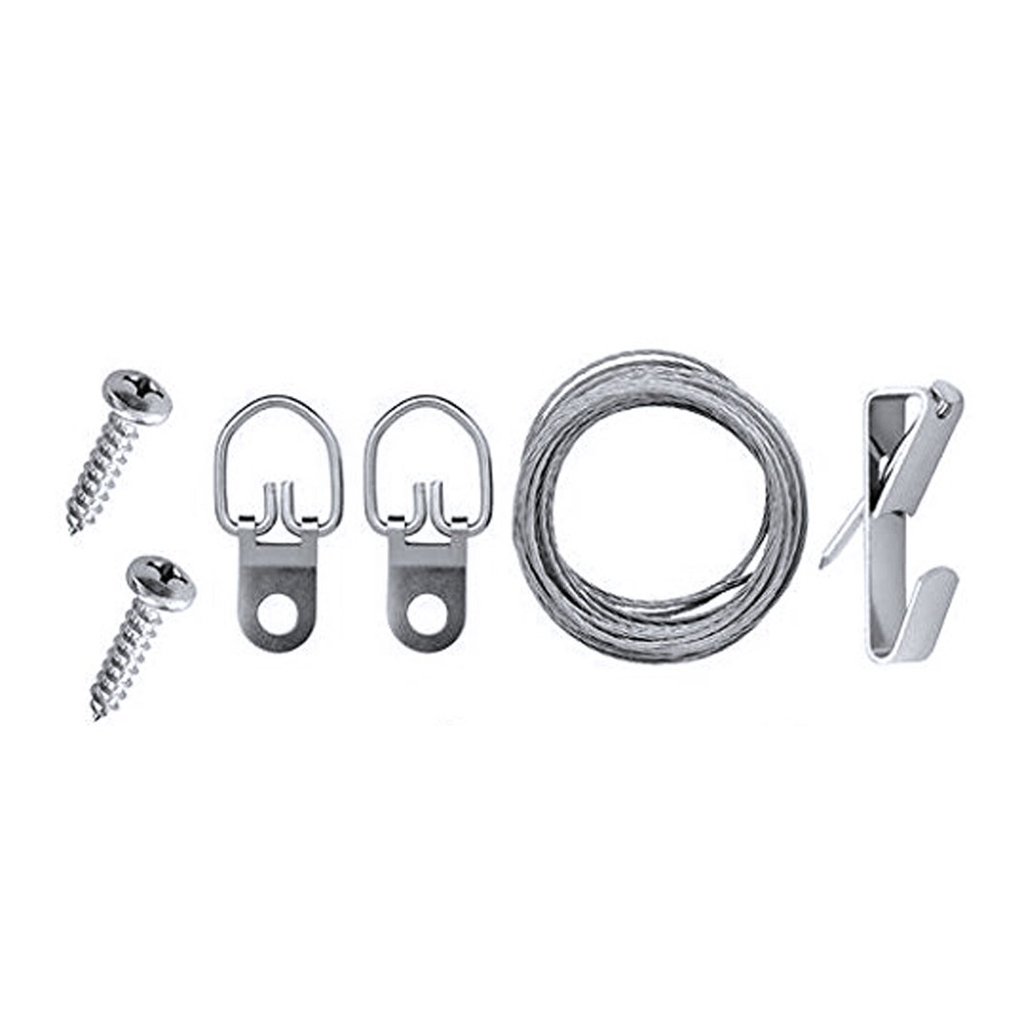 Framer Supply All-in-One Frame Hanging Kit includes Hangers, Wire, Hook &#x26; Screws, 10 Pack