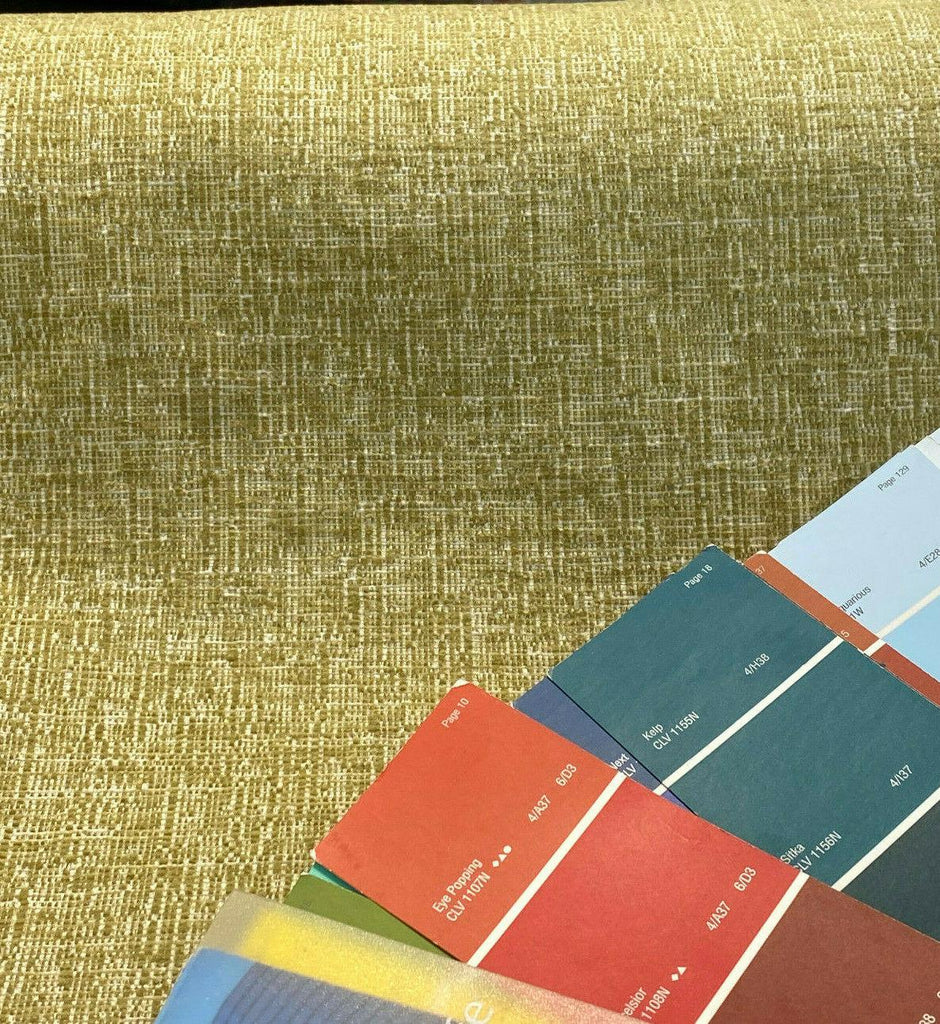 1 Yard Flash Citron Green Chenille Upholstery Fabric Soft Durable 100% Polyester 58 Inch Width