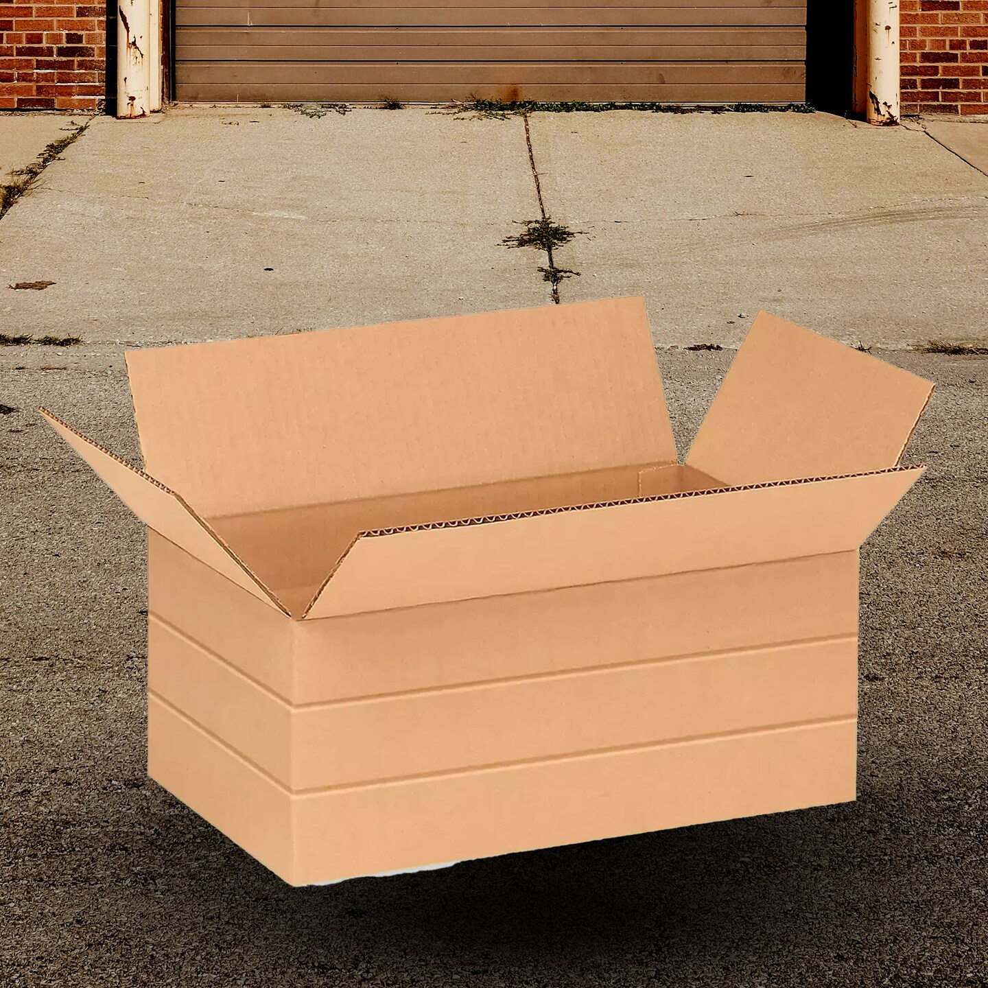 250 Pack Heavy Duty Multi Depth Corrugated Shipping Cartons for Packaging Mailing and Storage 14 1⁄2 x 8 3⁄4 x 6 inch