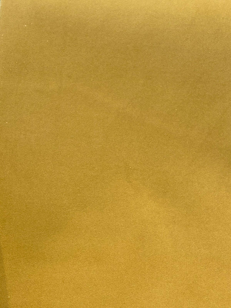 1 Yard Supreme Velvet Yellow Gold Upholstery Drapery Fabric Soft 54 Inch Width