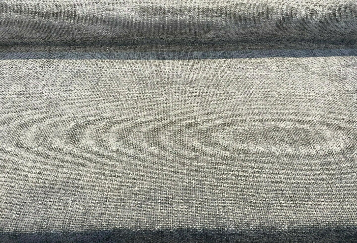 1 Yard Earl Gray Soft Tweed Chenille Upholstery Durable 100% Polyester Fabric