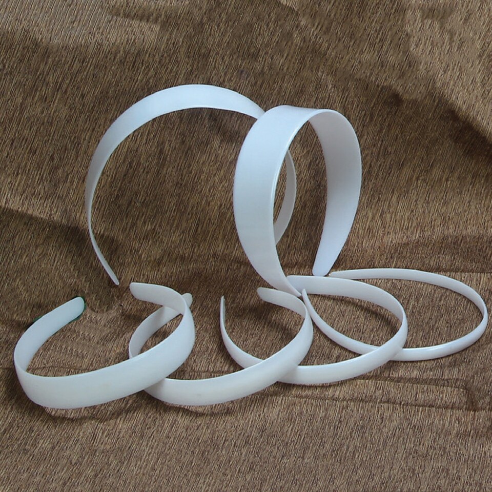 Plastic Headband, 0.5" Wide – Smooth DIY Hair Accessory Base for Crafting, Decorating & Fashion Projects