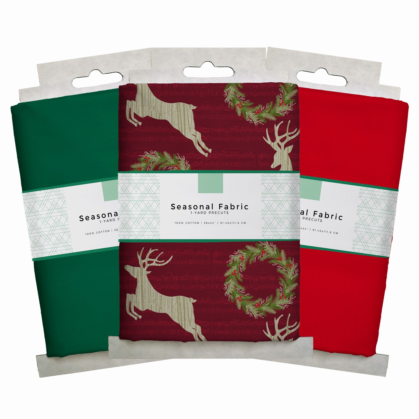 DAVID TEXTILES CHRISTMAS COTTON 3YD BUNDLE #2 (3 - 1Yd Cuts)