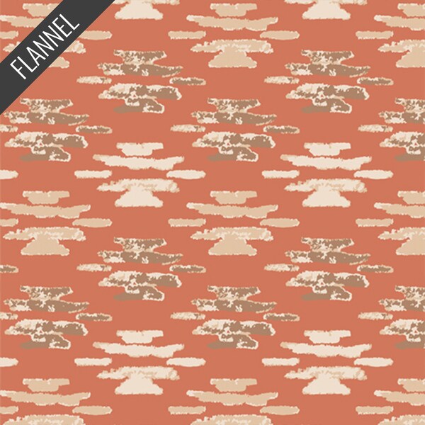 Woolen Blanket Flannel in Rust (f-70915-1) | Art Gallery Flannel | AGF Studio | Art Gallery