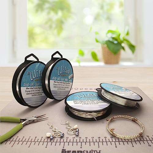 The Beadsmith Wire Elements Craft Wire – Tarnish Resistant, Soft Temper, Round
