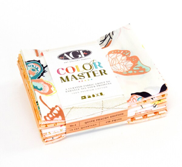Quite Peachy Color Master Fat Quarter Bundle by AGF Studio for Art Gallery (CB-FQ104)